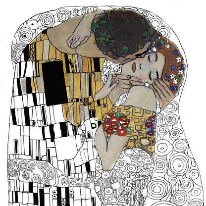 Fridolin Coloring Art, Klimt, Ausmal-Set