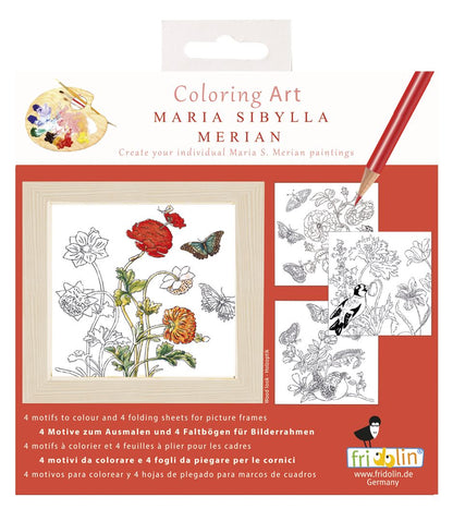 Fridolin Coloring Art, Merian, Ausmal-Set