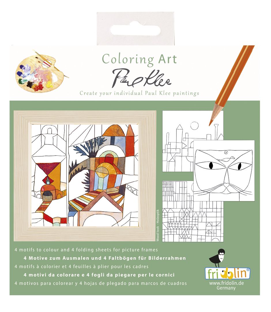 Fridolin Coloring Art, Paul Klee, Ausmal-Set