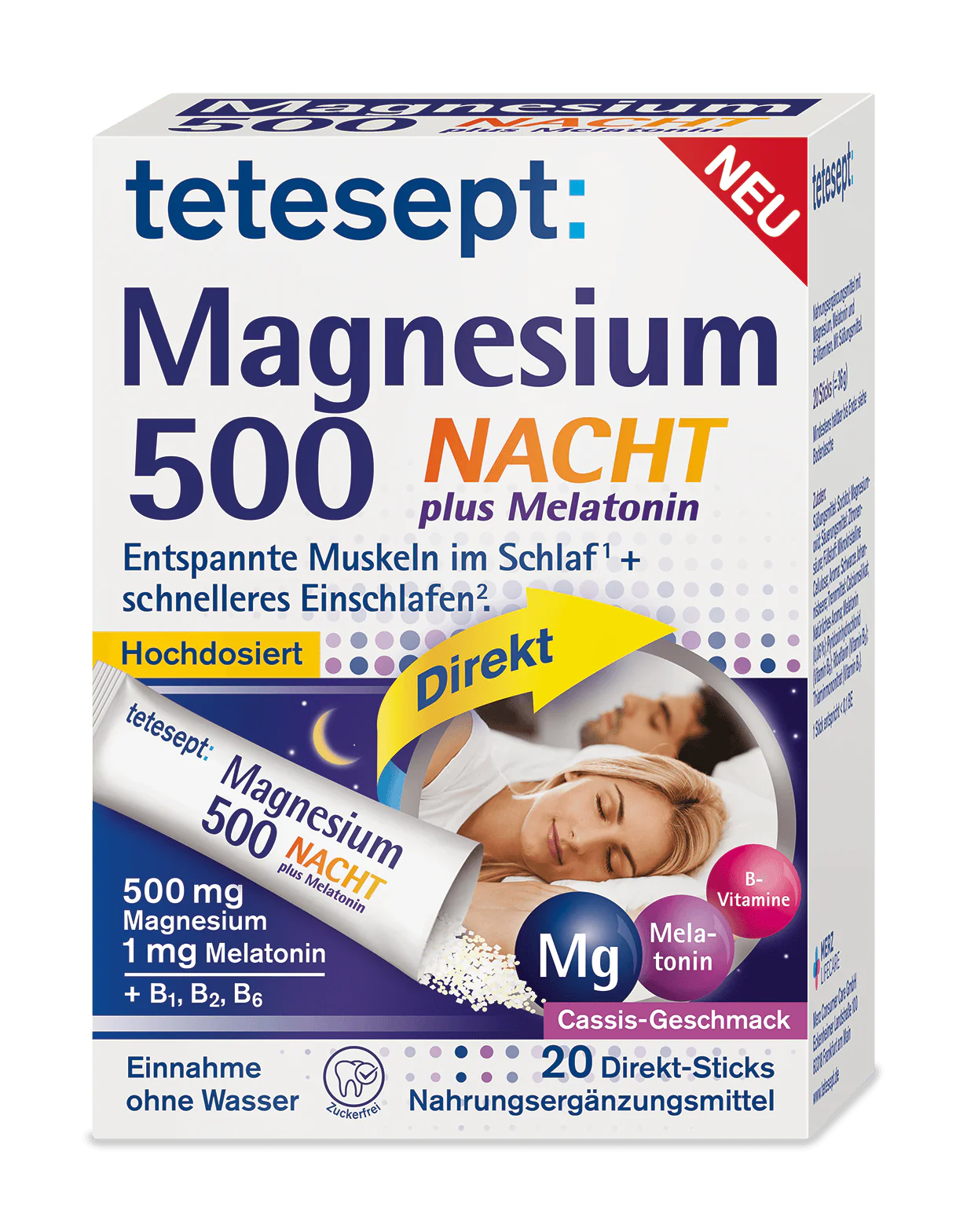 Tetesept Magnesium Nacht Direkt Sticks